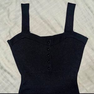 Little Black Dress - Ribbed Bodycon