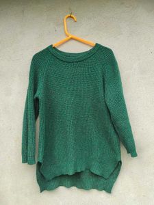 Cozy Green Knit Sweater