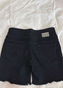 Stylish Black Denim Shorts
