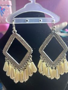 Boho Pearl Drop Dangle Earrings