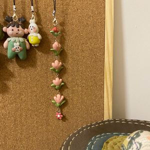 Flowers bag charm
