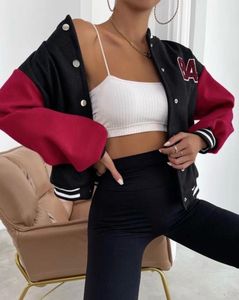 Varsity Style Bomber Jacket