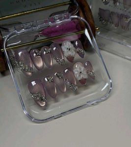 Sparkling Butterfly Press-On Nails