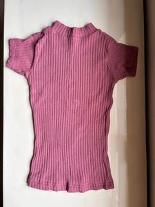 Mauve Turtle Neck Top