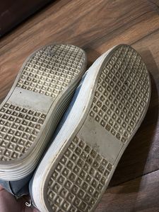 Unique Denim High-Top Sneakers