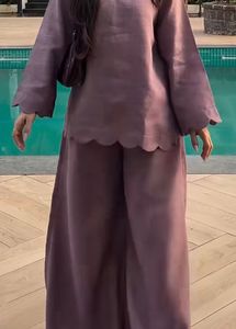 Elegant linen blend Kurta Set