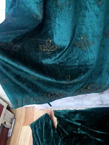 Elegant Green Velvet Kurta