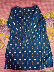Stylish Blue Printed Kurta