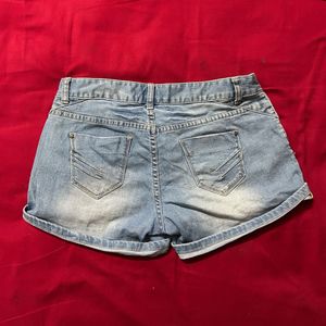 Light Wash Denim Shorts