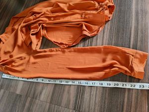 Orange Button-Up Shirt
