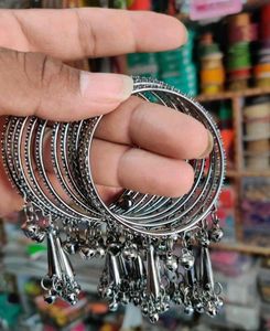 Metal Bangle Set  (Pack of 6)