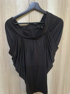Elegant Black Asymmetric Top