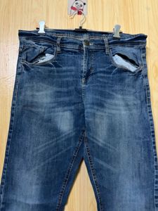 Men's Relaxed Fit Blue Jeans