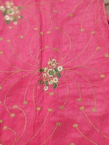 Pink Embroidered Kurti