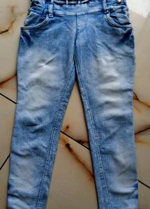 High-waisted Light Blue Jeans