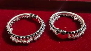 new design pure silver kada for baby