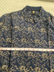 Stylish Navy Blue Floral Kurta
