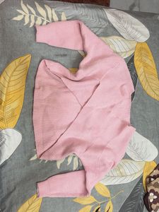 pink cardigan