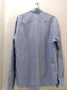 Men's Blue Checkered Shirt