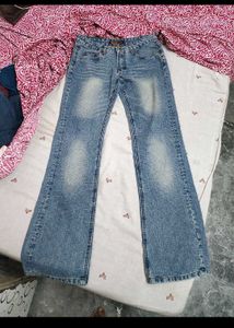 Women's Light Wash Flared Jeans