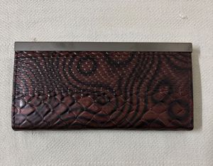 Crocodile Wristlet Wallet for Women