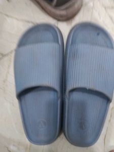 Comfortable Blue Slides for Women