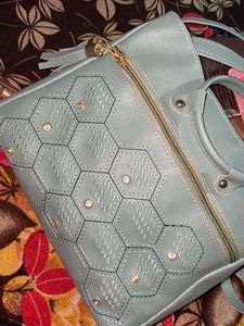 Stylish Hexagon Pattern Handbag