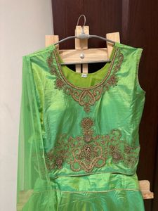 Brand New Green Embroidered Lehenga Choli