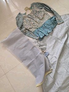 Elegant Grey Lehenga Choli