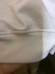 White oversized hoodie