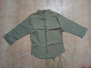 Solid Olive Green Lycra Shirt