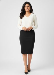 Classic Black Pencil Skirt