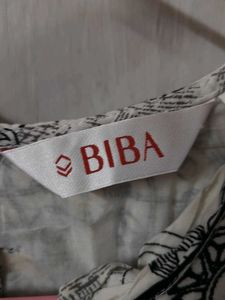 Biba Chic Sleeveless Black &amp; White Printed Dress