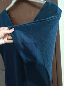 m&amp;s Navy Blue Wrap Dress