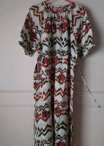 Unused Bohemian Print Cottoblend One Piece Dori
