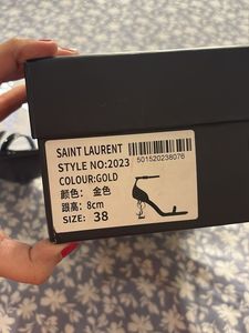 Saint Laurent Black Patent Heels