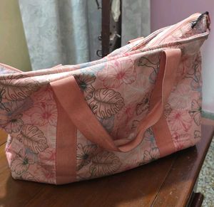 Puma Pink Floral Duffle Bag