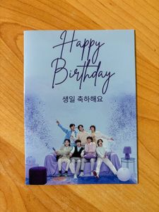 NEW Writeable BTS Army Birthday Greeting Card