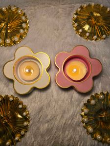 Flower Shaped Candle Holders