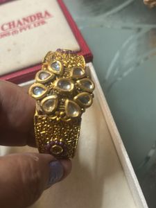Exquisite Gold kda with Kundan Work