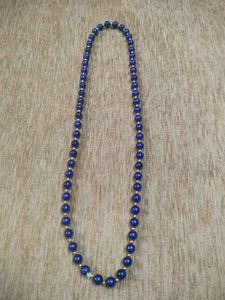 Elegant Blue Beaded Necklace