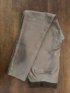 Elasticated Straight Fit Scullers Olive Trouser