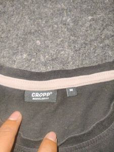 CROPP 'Critical' Dark Fantasy Skull Graphic Tee