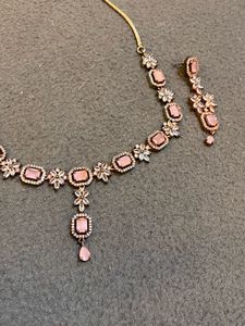 Elegant Pink Gemstone Jewelry Set