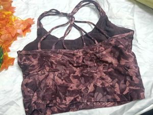 148.Floral Print Sports Bra
