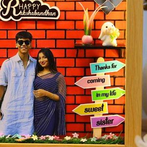 3d Miniature Rakshabandhan Photo Frame with Lights