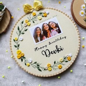 Hand Embroidered Photo Hoop