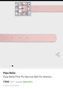 Pipa Bella Pink Belt