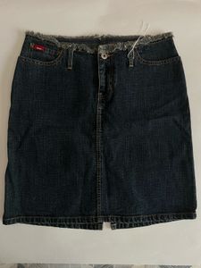 Hollister Dark Wash Denim Mini Skirt