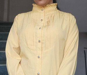 High Neck Yellow Mustard Shirt
